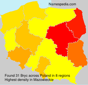 Surname Bryc in Poland Surname Bryc in Poland