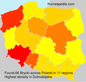 Surname Brycki in Poland Surname Brycki in Poland