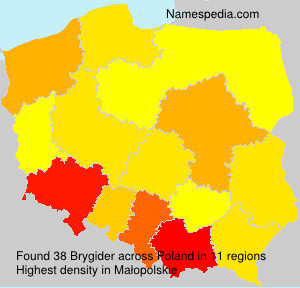 Surname Brygider in Poland Surname Brygider in Poland