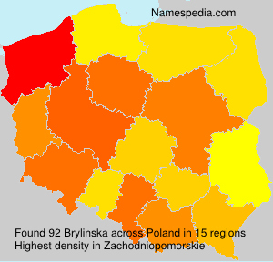Surname Brylinska in Poland Surname Brylinska in Poland
