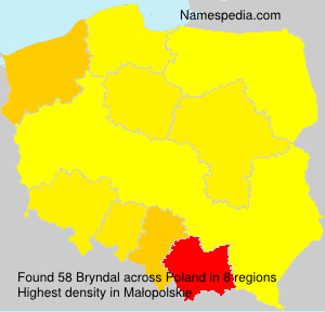 Surname Bryndal in Poland Surname Bryndal in Poland