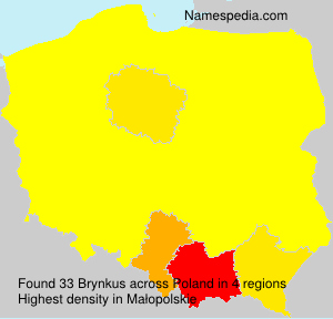 Surname Brynkus in Poland Surname Brynkus in Poland