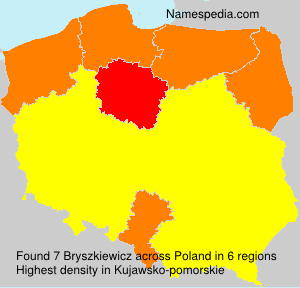 Surname Bryszkiewicz in Poland Surname Bryszkiewicz in Poland