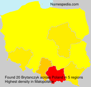 Surname Brytanczyk in Poland Surname Brytanczyk in Poland