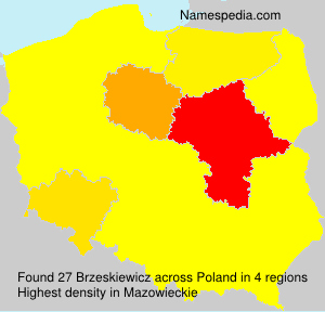 Surname Brzeskiewicz in Poland Surname Brzeskiewicz in Poland