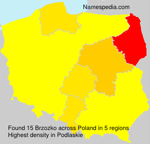 Surname Brzozko in Poland Surname Brzozko in Poland