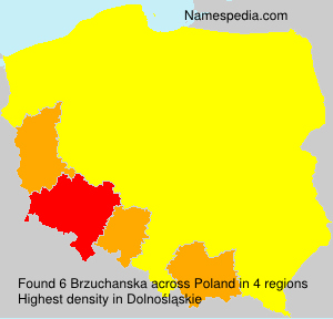 Surname Brzuchanska in Poland