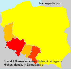 Surname Brzusnian in Poland Surname Brzusnian in Poland
