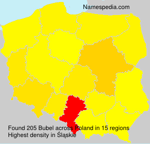 Surname Bubel in Poland Surname Bubel in Poland