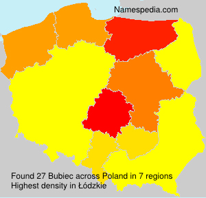 Surname Bubiec in Poland Surname Bubiec in Poland