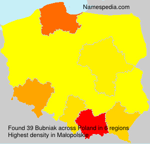 Surname Bubniak in Poland Surname Bubniak in Poland