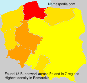 Surname Bubnowski in Poland Surname Bubnowski in Poland