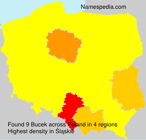 Surname Bucek in Poland Surname Bucek in Poland