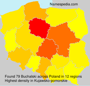 Surname Buchalski in Poland Surname Buchalski in Poland