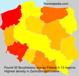 Surname Buczkiewicz in Poland Surname Buczkiewicz in Poland