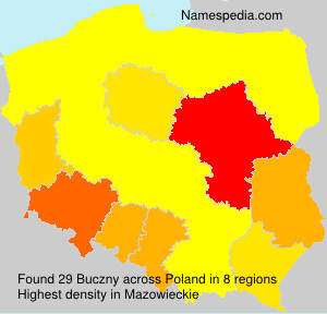 Surname Buczny in Poland Surname Buczny in Poland