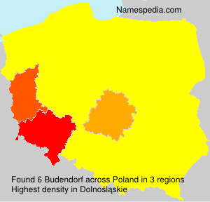 Surname Budendorf in Poland Surname Budendorf in Poland