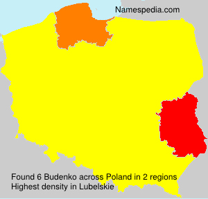Surname Budenko in Poland Surname Budenko in Poland