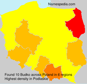Surname Budko in Poland Surname Budko in Poland