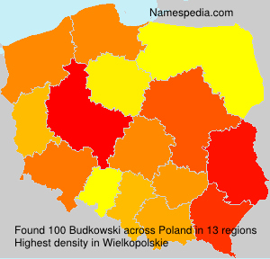 Surname Budkowski in Poland Surname Budkowski in Poland