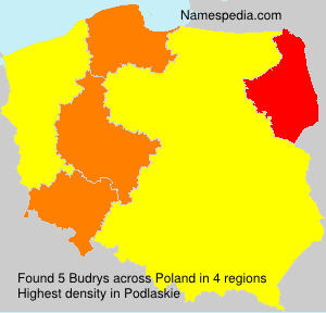 Surname Budrys in Poland Surname Budrys in Poland