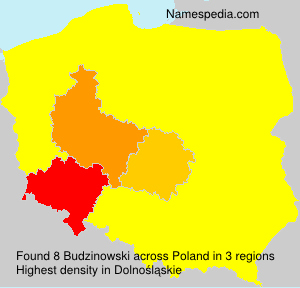 Surname Budzinowski in Poland Surname Budzinowski in Poland