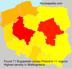 Surname Bugajewski in Poland Surname Bugajewski in Poland