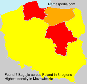 Surname Bugajlo in Poland Surname Bugajlo in Poland