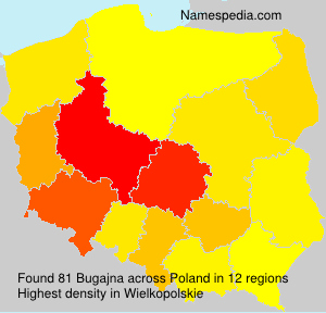 Surname Bugajna in Poland Surname Bugajna in Poland