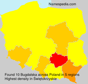 Surname Bugdalska in Poland Surname Bugdalska in Poland