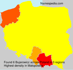 Surname Bujarowicz in Poland Surname Bujarowicz in Poland