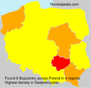 Surname Bujczenko in Poland Surname Bujczenko in Poland