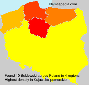 Surname Buklewski in Poland Surname Buklewski in Poland