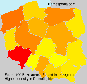 Surname Buko in Poland Surname Buko in Poland