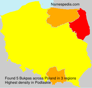 Surname Bukpas in Poland Surname Bukpas in Poland