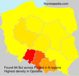 Surname Bul in Poland Surname Bul in Poland