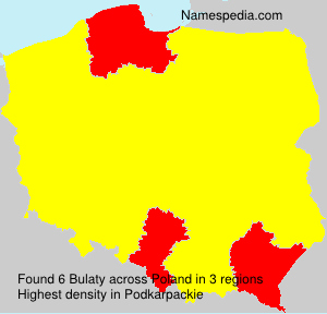 Surname Bulaty in Poland Surname Bulaty in Poland