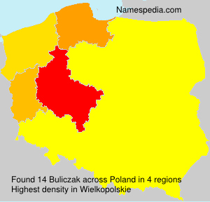 Surname Buliczak in Poland Surname Buliczak in Poland