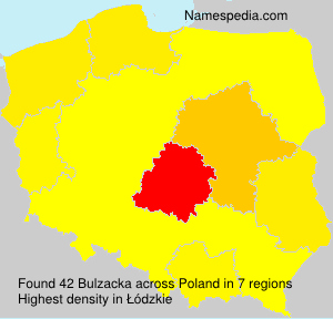 Surname Bulzacka in Poland Surname Bulzacka in Poland