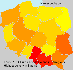 Surname Burda in Poland Surname Burda in Poland