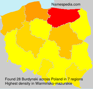 Surname Burdynski in Poland Surname Burdynski in Poland