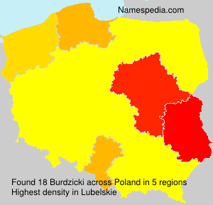 Surname Burdzicki in Poland Surname Burdzicki in Poland