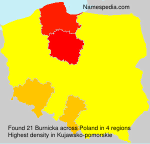 Surname Burnicka in Poland Surname Burnicka in Poland
