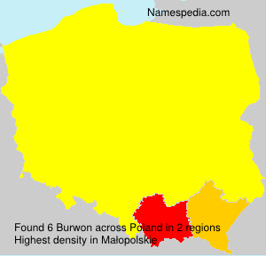 Surname Burwon in Poland Surname Burwon in Poland