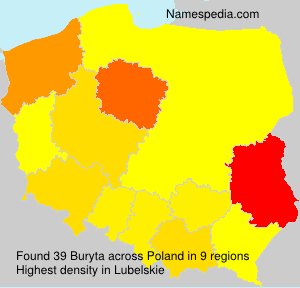 Surname Buryta in Poland Surname Buryta in Poland