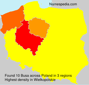 Surname Busa in Poland Surname Busa in Poland