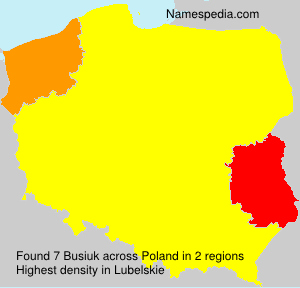 Surname Busiuk in Poland Surname Busiuk in Poland