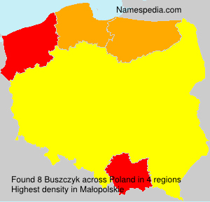 Surname Buszczyk in Poland Surname Buszczyk in Poland
