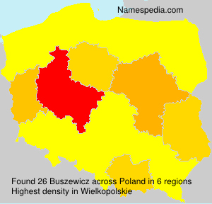 Surname Buszewicz in Poland