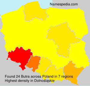 Surname Butra in Poland Surname Butra in Poland